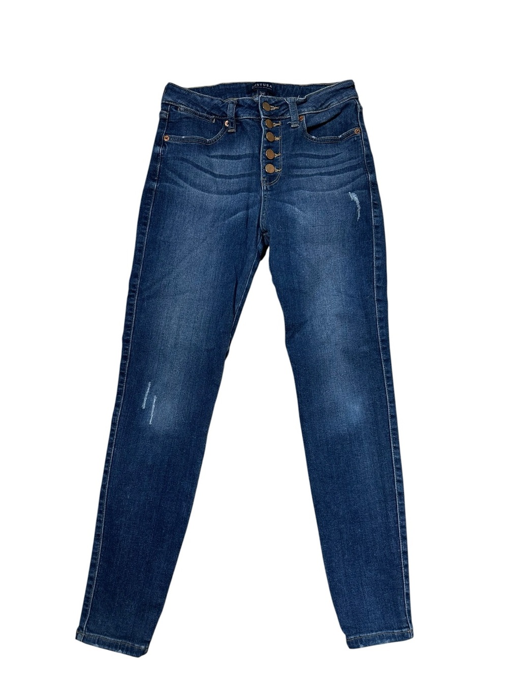 Just USA Lightly Distressed Skinny Jeans 27